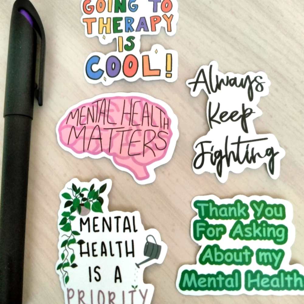 🪅Mental Health Stickers Mix 5 Pieces- Set 10🪅